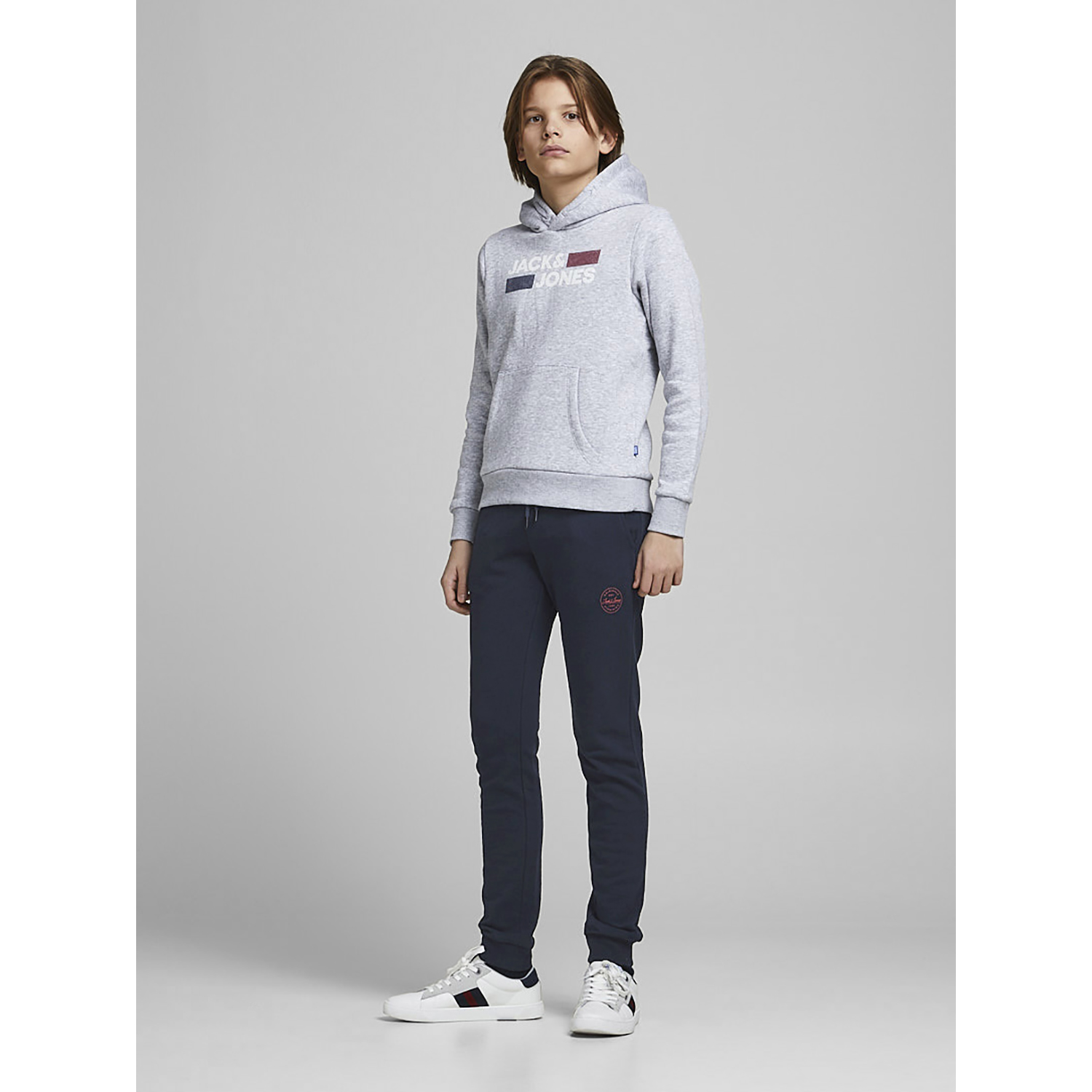 Брюки JACK AND JONES JUNIOR 12182767/Navy Blazer - фото 2