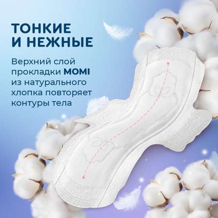 Гигиенические прокладки Momi Normal дневные 24.5 см 80 шт