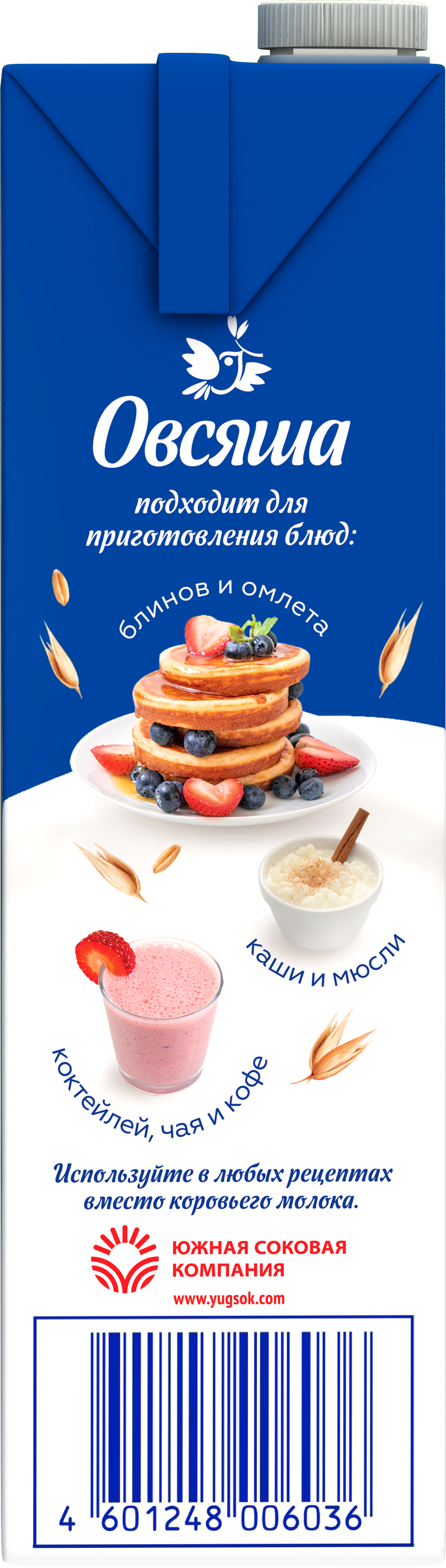 Овсяный напиток Овсяша 3.2% без сахара 1 л х 6 шт купить по цене 1080 ₽ в  интернет-магазине Детский мир