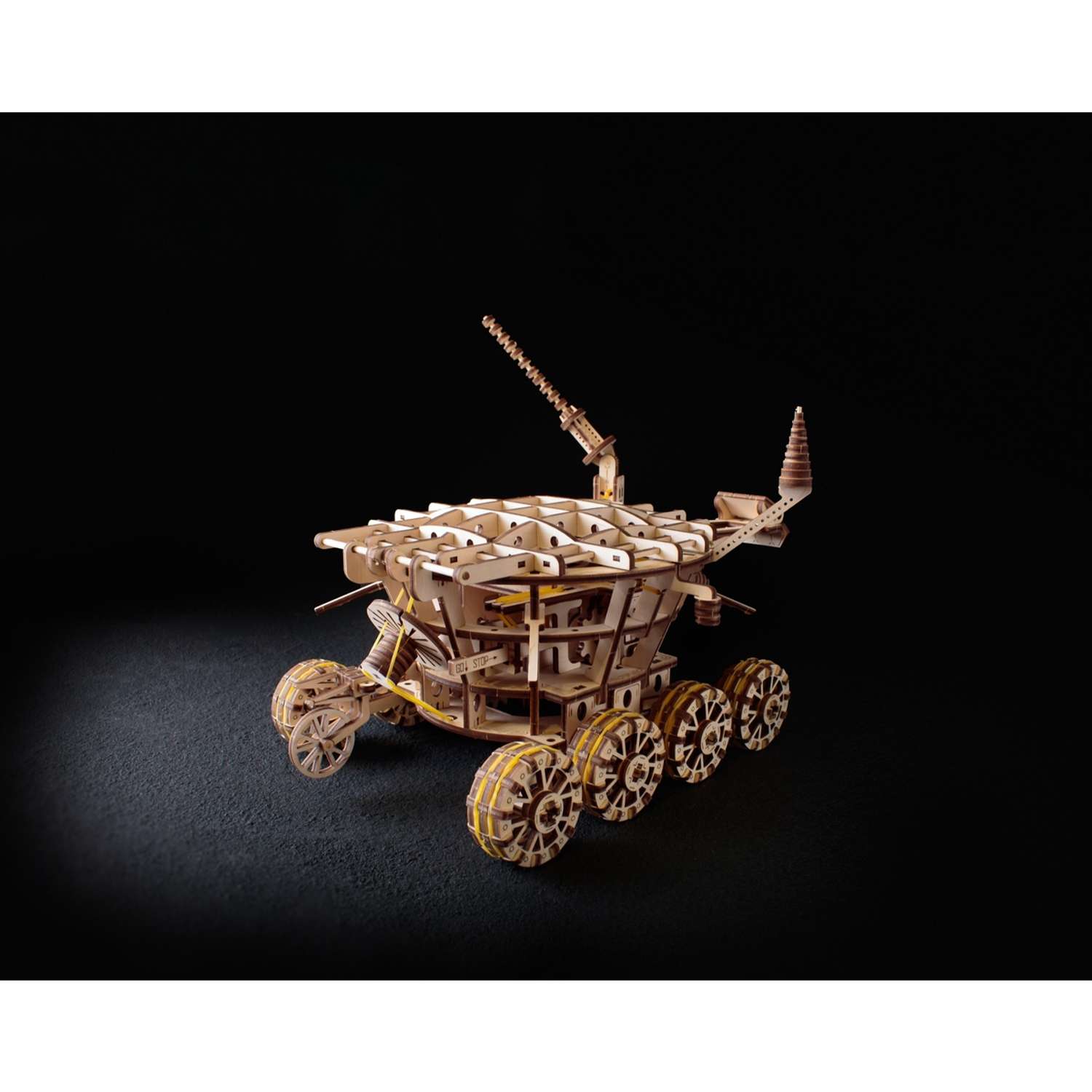 Сборная модель Eco Wood Art Робот Луноход - фото 17