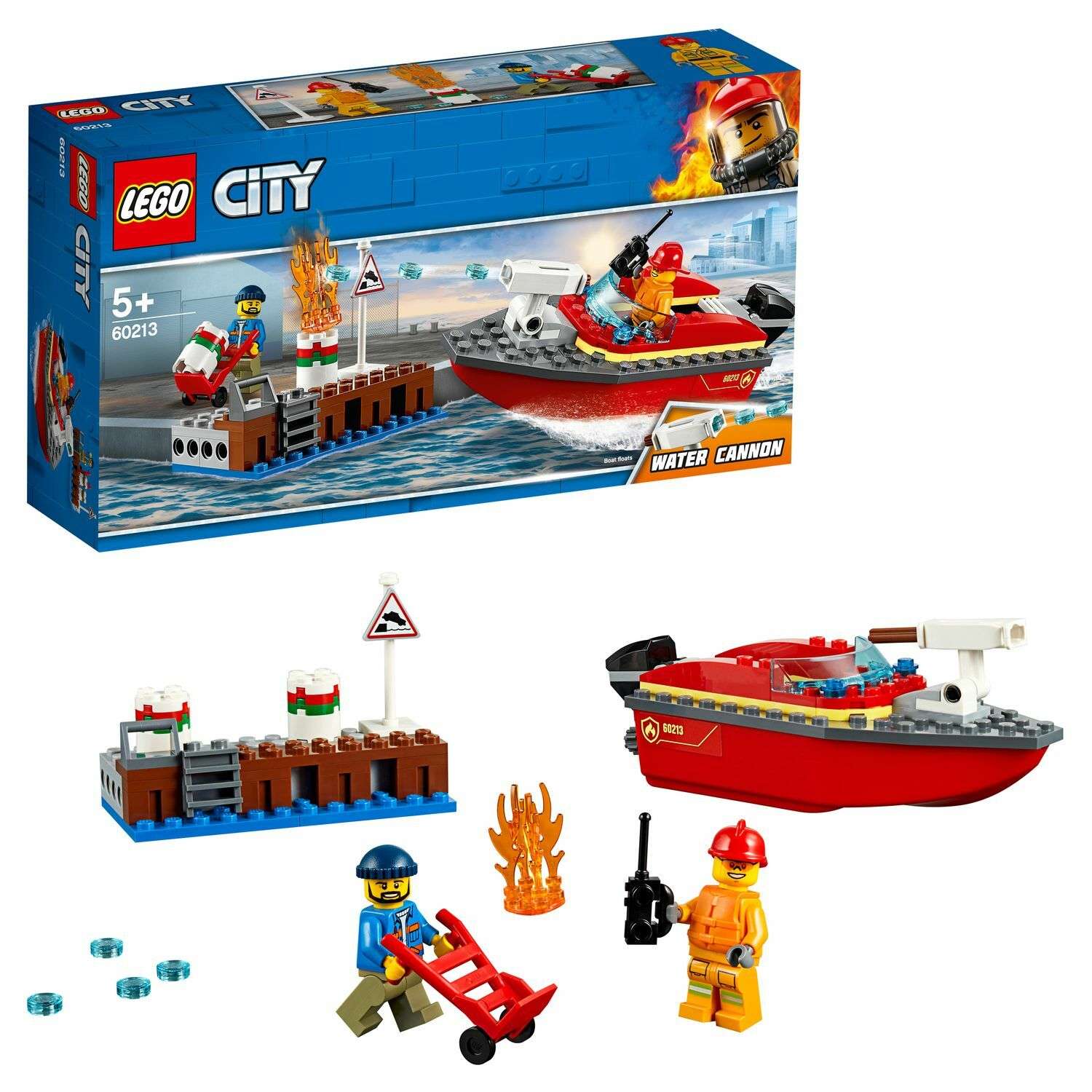 Конструктор LEGO City Fire Пожар в порту 60213 - фото 1