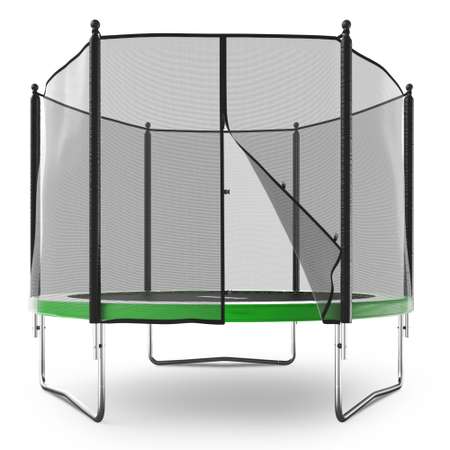 Батут каркасный Simple 10 ft UNIX line Green с внешней защитной сеткой общий диаметр 305 см до 140 кг