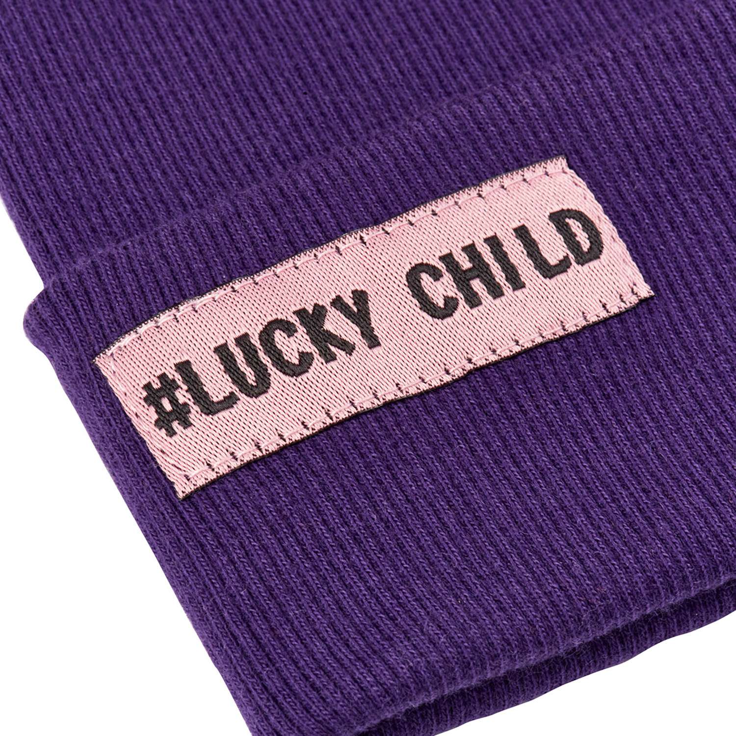 Шапка Lucky Child 77-9/фиолетовый/0-2 - фото 7