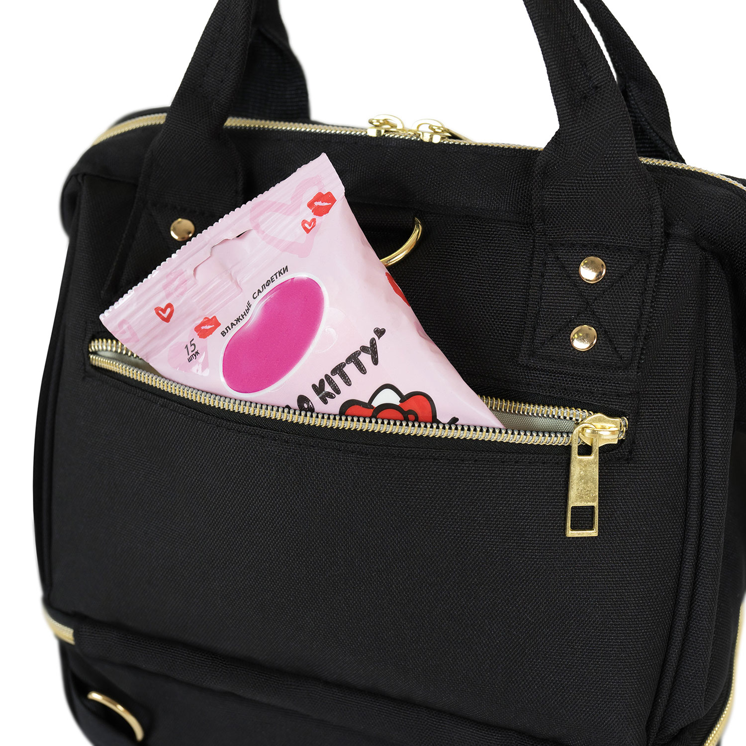 Рюкзак для мамы Nuovita CAPCAP mini Черный - фото 14