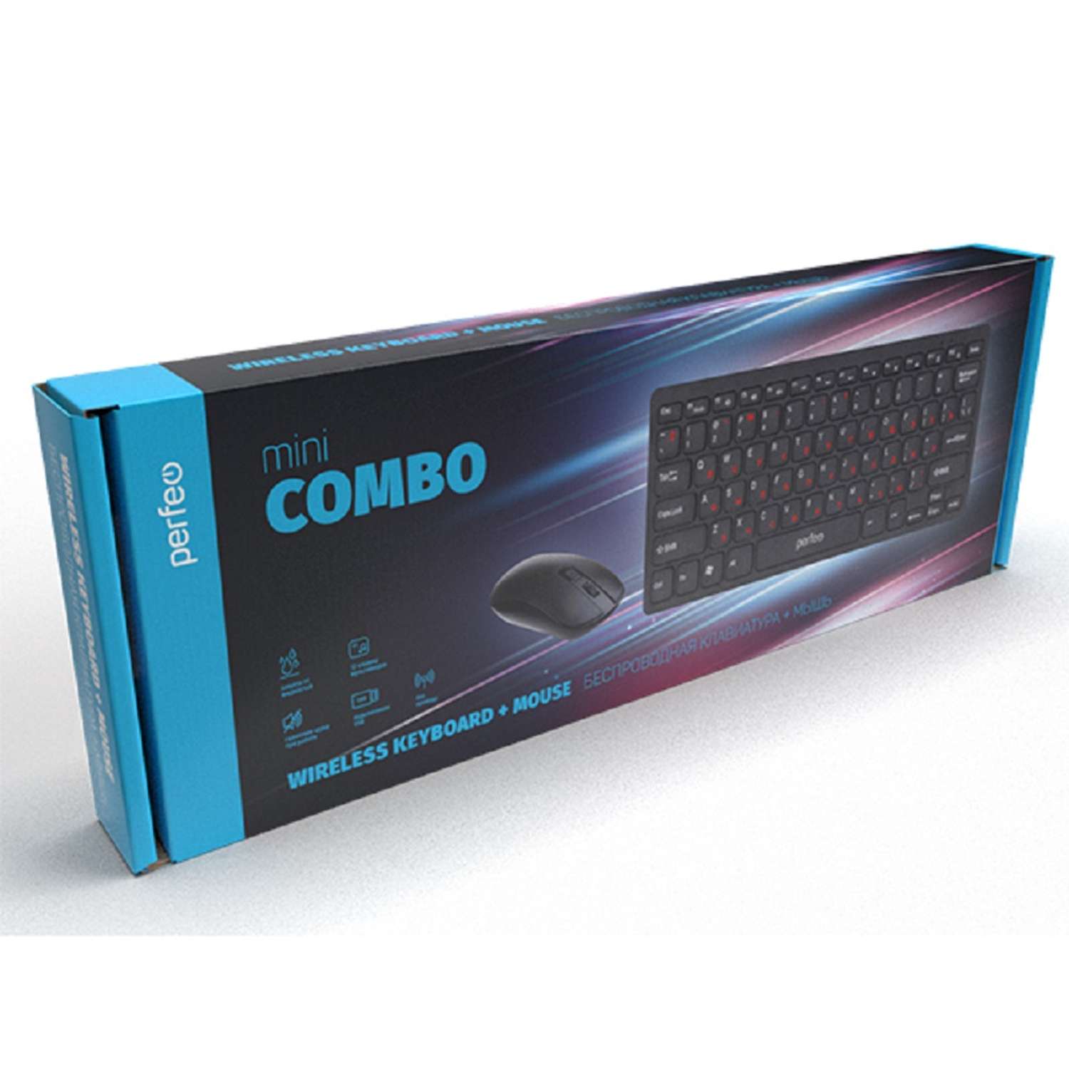 Беспроводная клавиатура и мышь Perfeo mini COMBO USB - фото 4