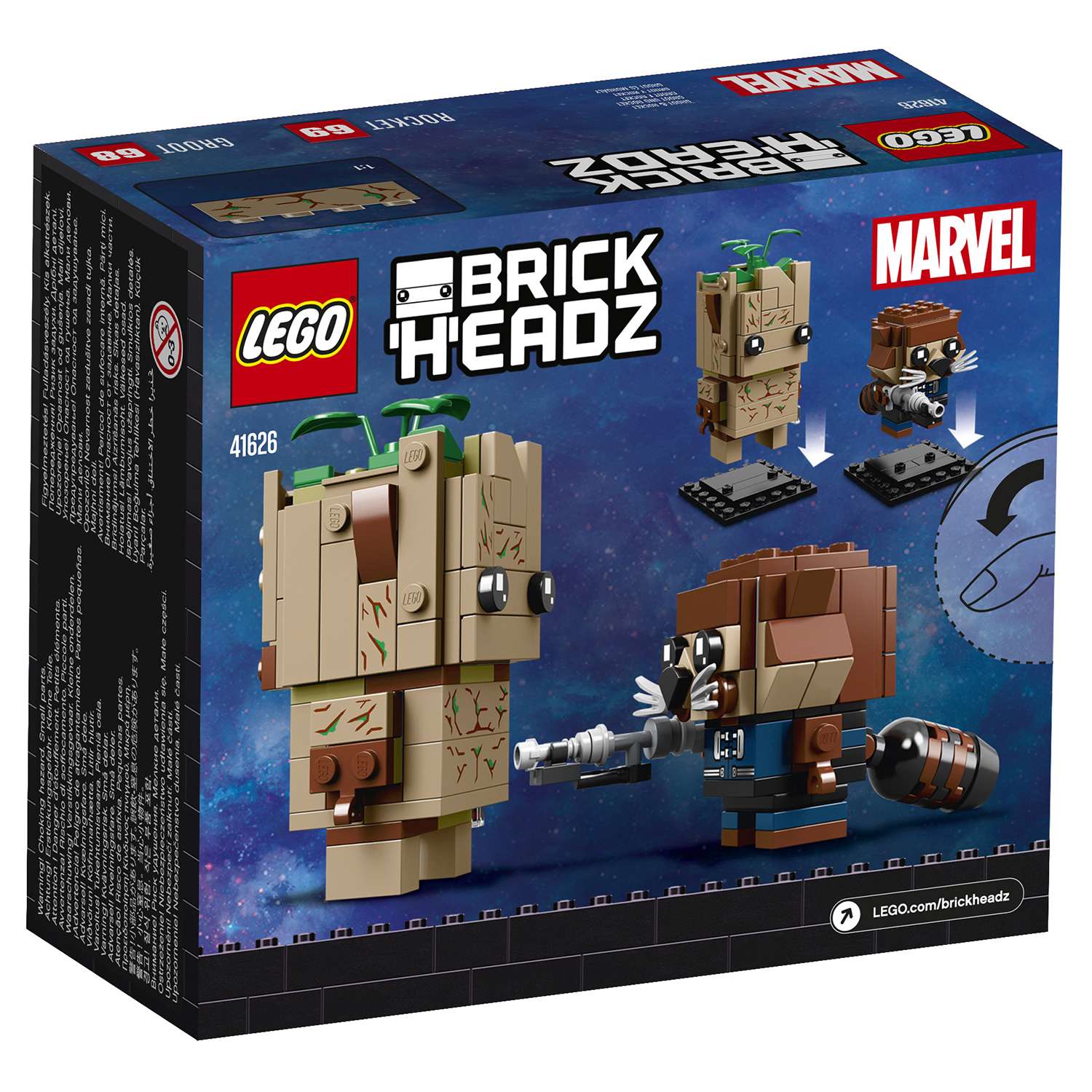 Конструктор LEGO BrickHeadz Грут и Ракета 41626 - фото 3