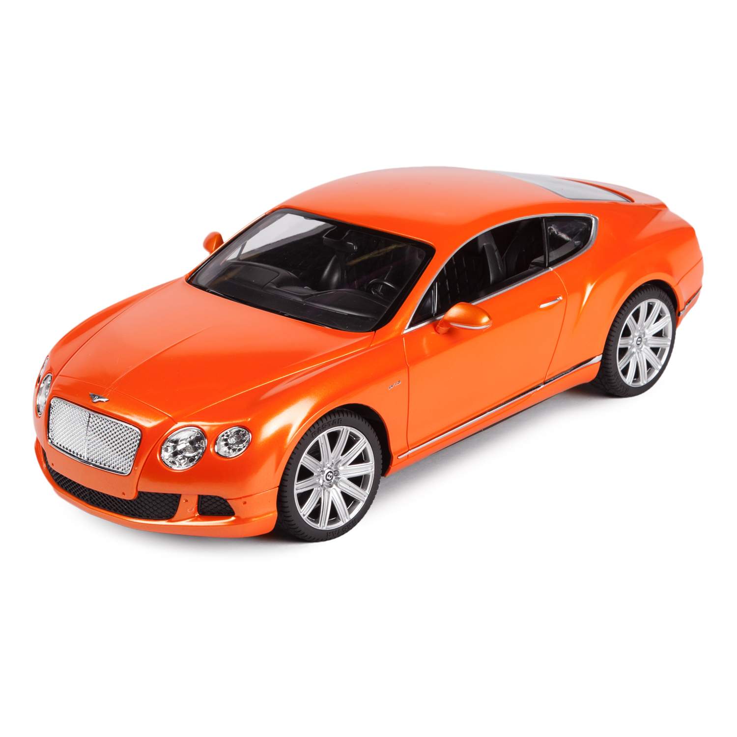 Машинка радиоуправляемая Rastar Bentley Continental GT 1:14 оранжевая  купить по цене 299 ₽ в интернет-магазине Детский мир