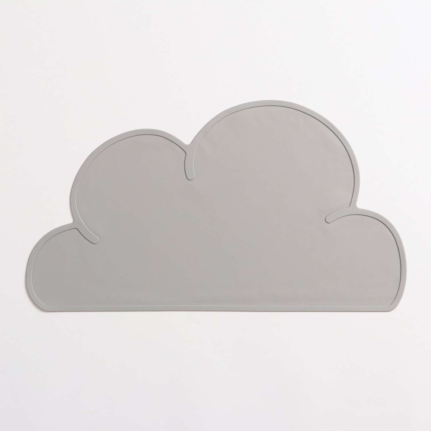 Коврик Пижон силиконовый под миску «Облако» 48х27 см серый - фото 3