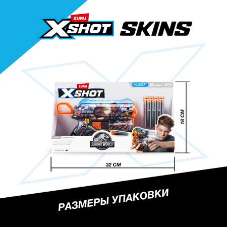 Бластер Zuru XSHOT  Skins Дред Jurassicс