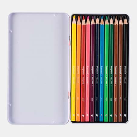 Набор цветных карандашей BRUYNZEEL Kids Super Colour 12 цветов в металлической упаковке