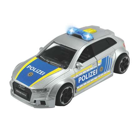 Машинка DICKIE полицейская Audi RS3 фрикционная 15 см с аксессуарами 3713011SIR