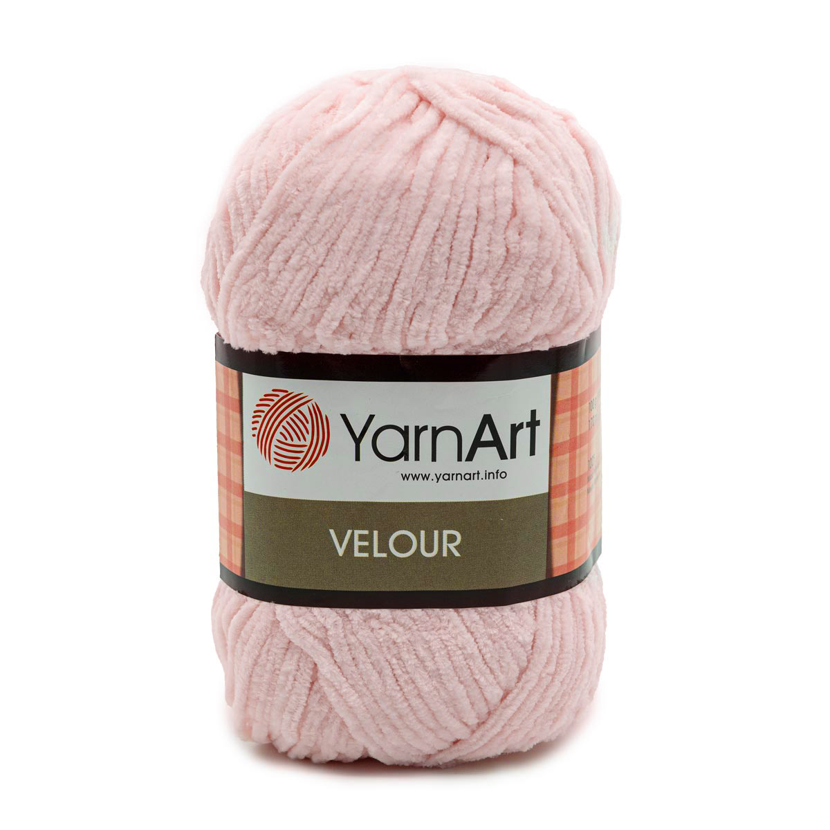 Пряжа для вязания YarnArt Velour 100 г 170 м микрополиэстер мягкая велюровая 5 мотков 866 нежно-розовый - фото 6