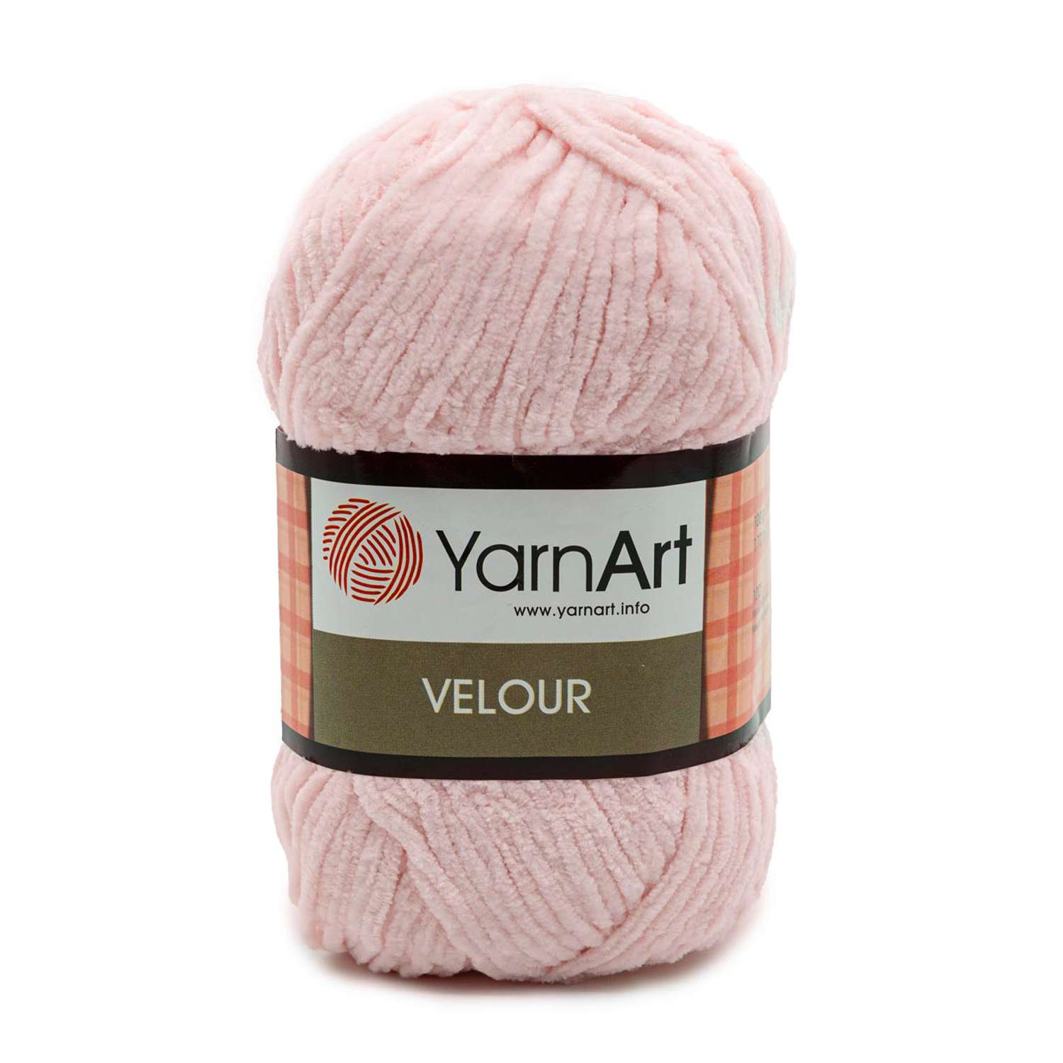 Пряжа для вязания YarnArt Velour 100 г 170 м микрополиэстер мягкая велюровая 5 мотков 866 нежно-розовый - фото 6