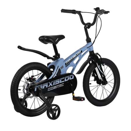 Детский двухколесный велосипед Maxiscoo Cosmic делюкс 16 голубой матовый