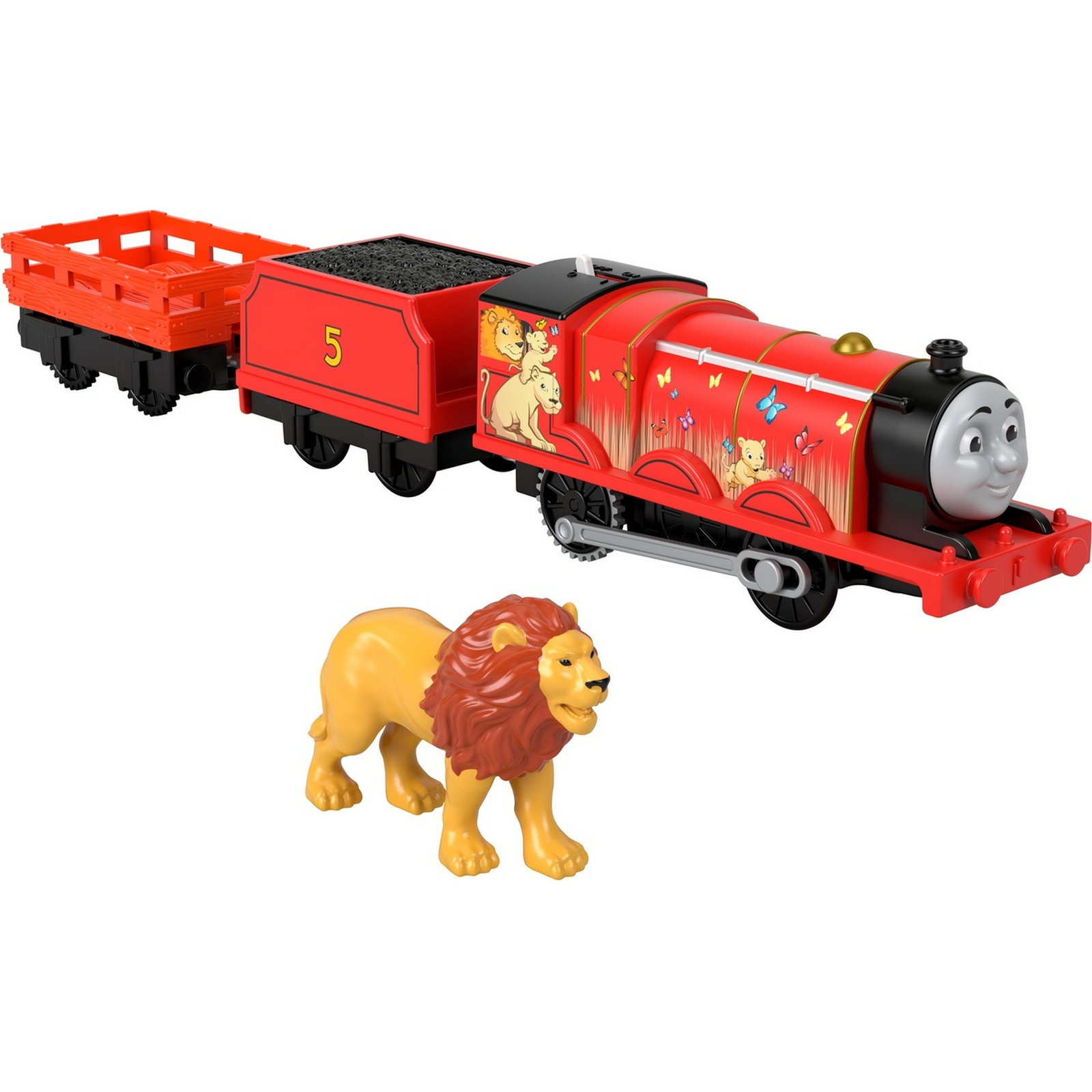 Паровозик Thomas & Friends Железная дорога Герои мультфильмов Джеймс-лев GLK72 GLK69 - фото 4