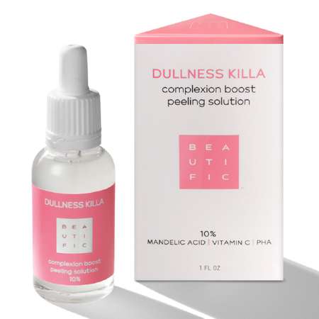 Пилинг для лица BEAUTIFIC DULLNESS KILLA всесезонный 10% с кислотами 30мл