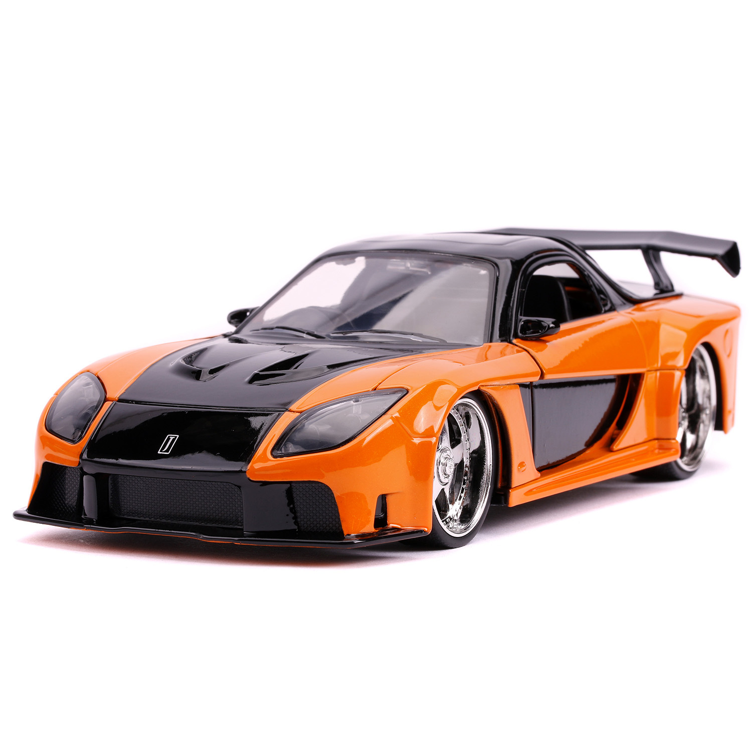 Машина Jada Fast and Furious 1:24 Mazda RX-7 Hans Оранжевая 30732 купить по  цене 1079 ₽ в интернет-магазине Детский мир