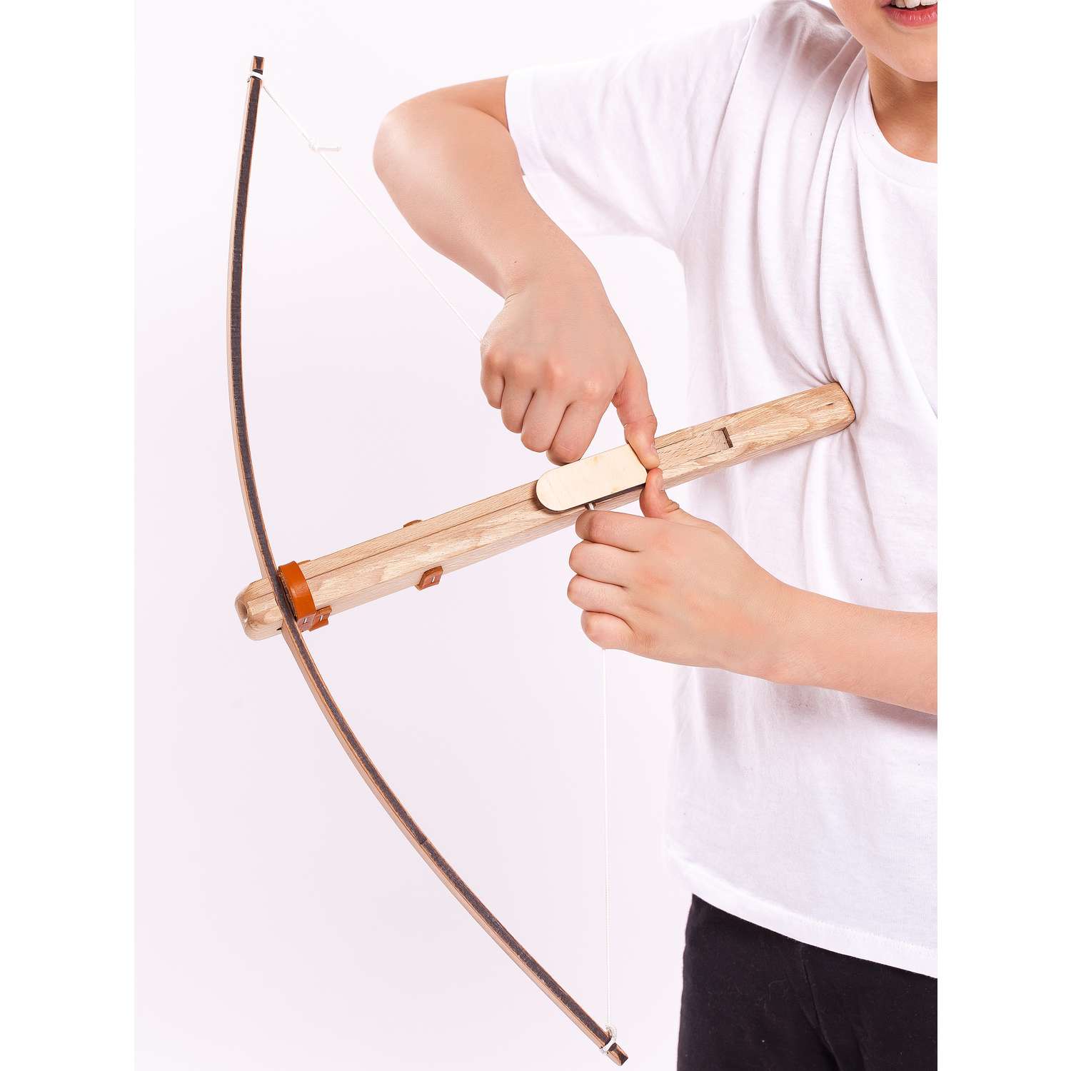 Деревянный арбалет Древо Игр детский с двумя стрелами на присосках - фото 19