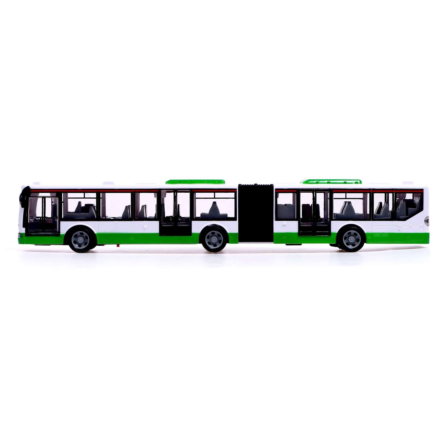 Автобус Автоград радиоуправляемый «Городской» работает от аккумулятора цвет зелёный - фото 2