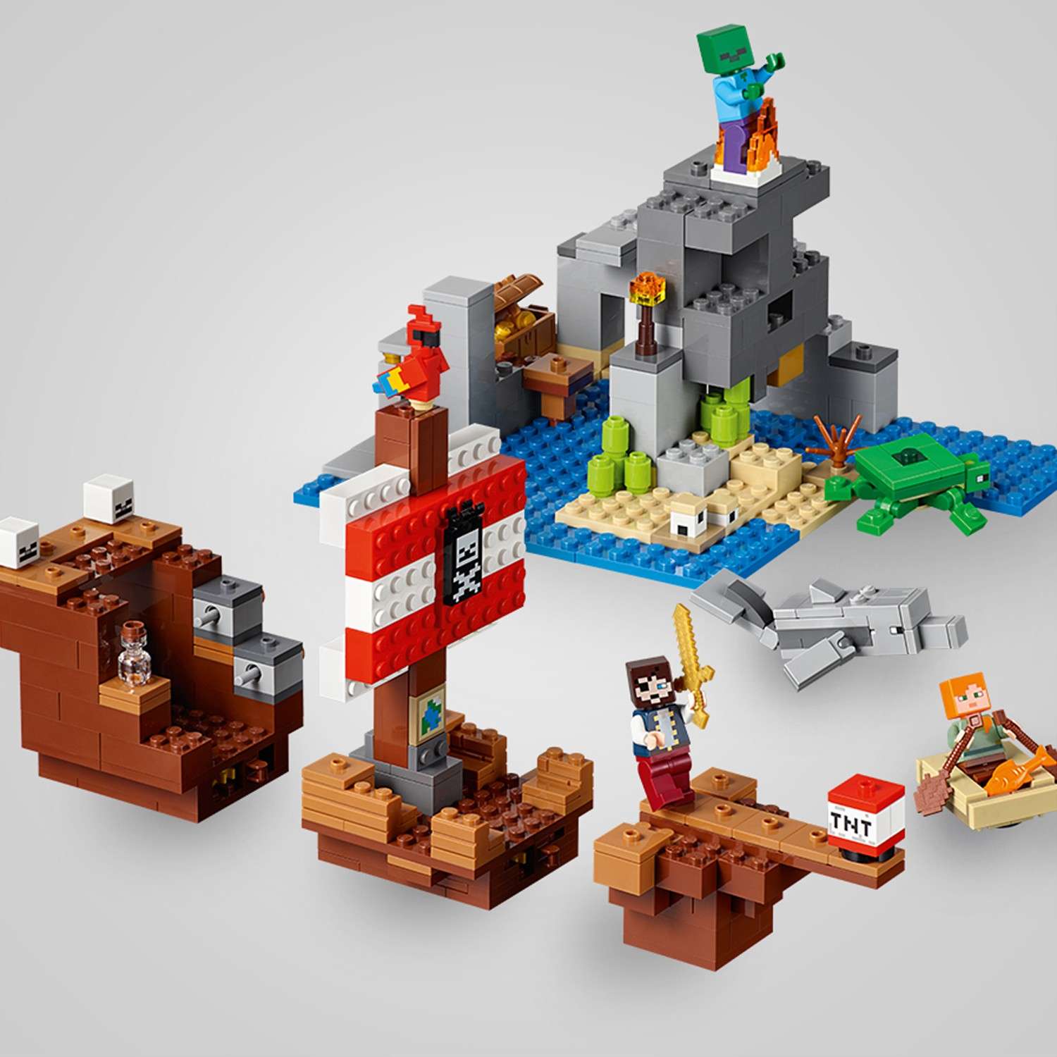 Конструктор LEGO Minecraft Приключения на пиратском корабле 21152 - фото 4