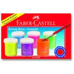 Гуашь Faber Castell флуоресцентная 6 шт 373209