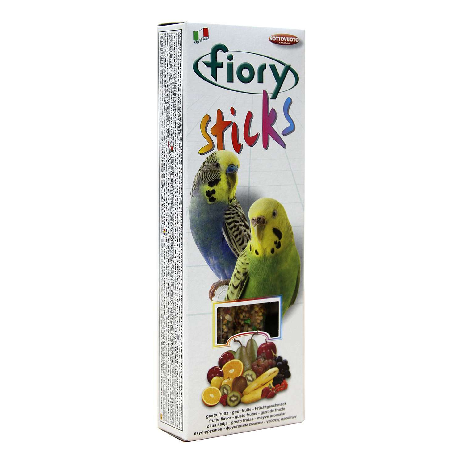 Лакомство для попугаев Fiory Sticks Палочки с фруктами 30г 2шт - фото 2