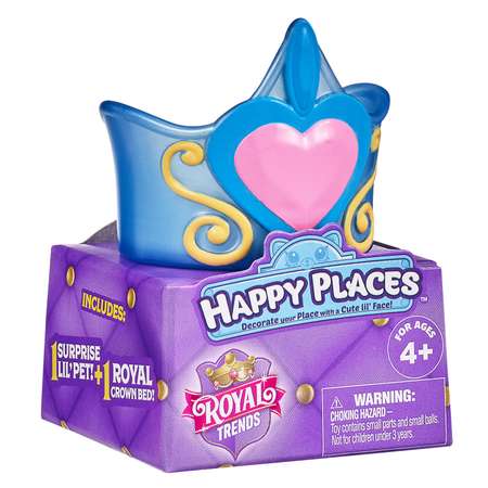 Игрушка Happy Places Shopkins (Happy Places) Королевская мода Маленький питомец Голубой в непрозрачной упаковке (Сюрприз) 57574_1