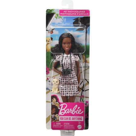Кукла Barbie Кем быть? Фотограф для животных HCN10