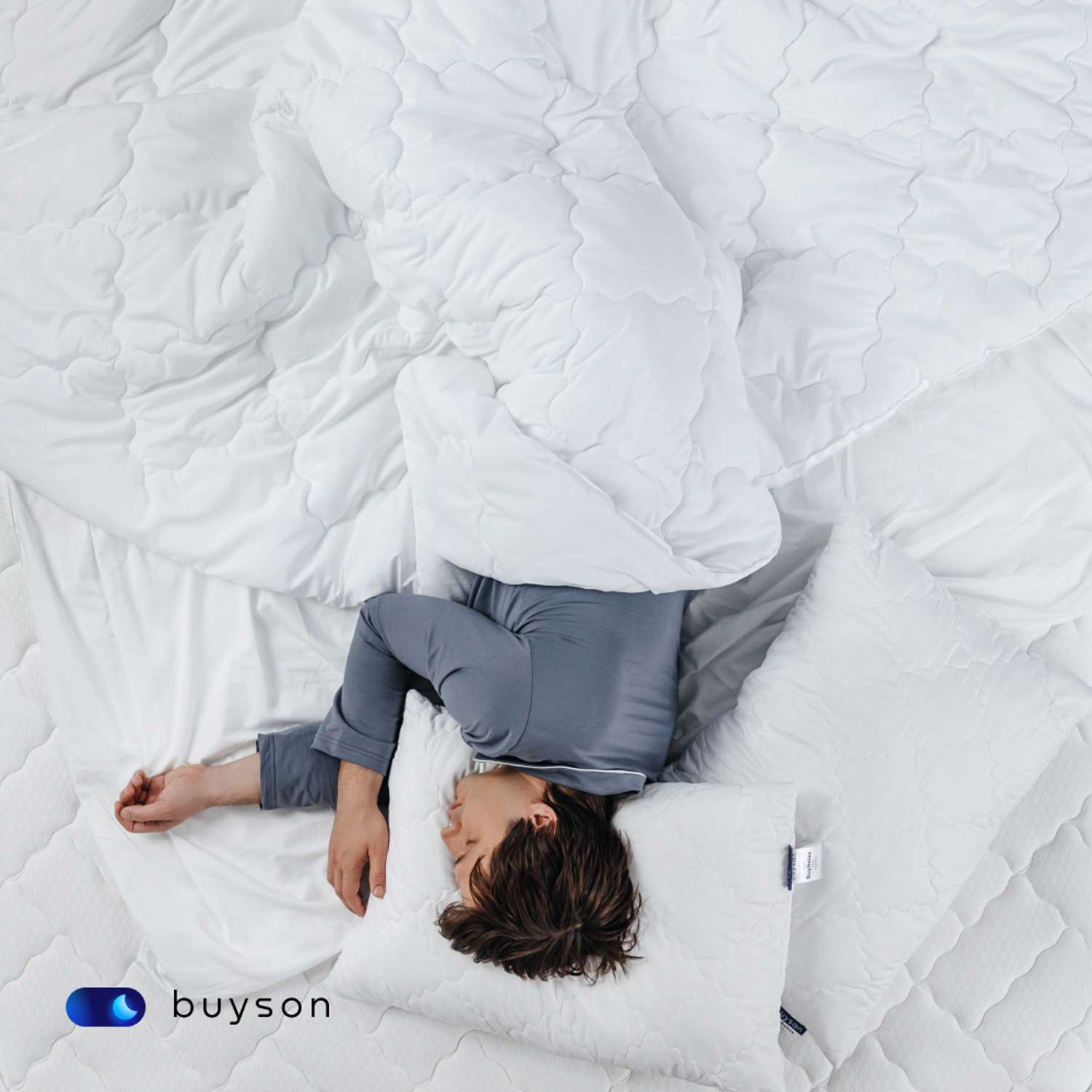 Одеяло buyson BuyRelax 205х140 см 1.5-х спальное всесезонное с наполнителем полиэфир - фото 4