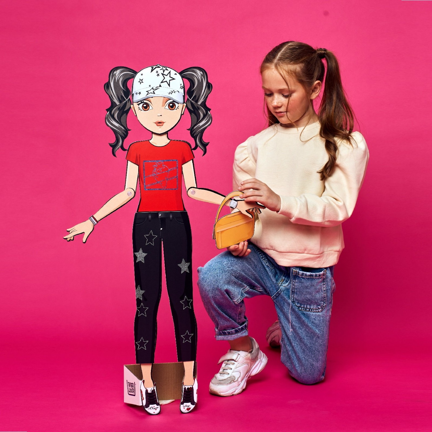 Кукла Bibalina с одеждой из картона Trendy doll Хлоя ИНП-102 - фото 8