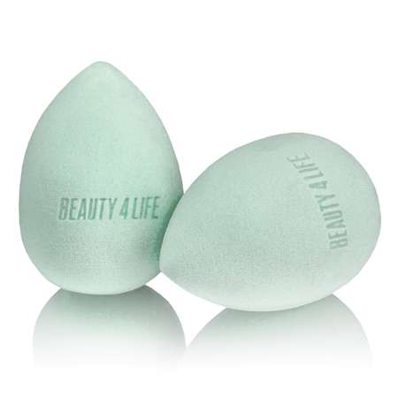 Спонжи для макияжа Beauty4Life светло-зеленые 2 шт