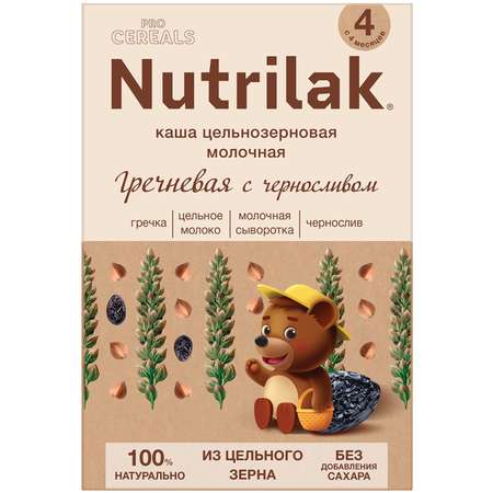 Каша молочная Nutrilak Premium Procereals гречневая чернослив 200г с 4месяцев
