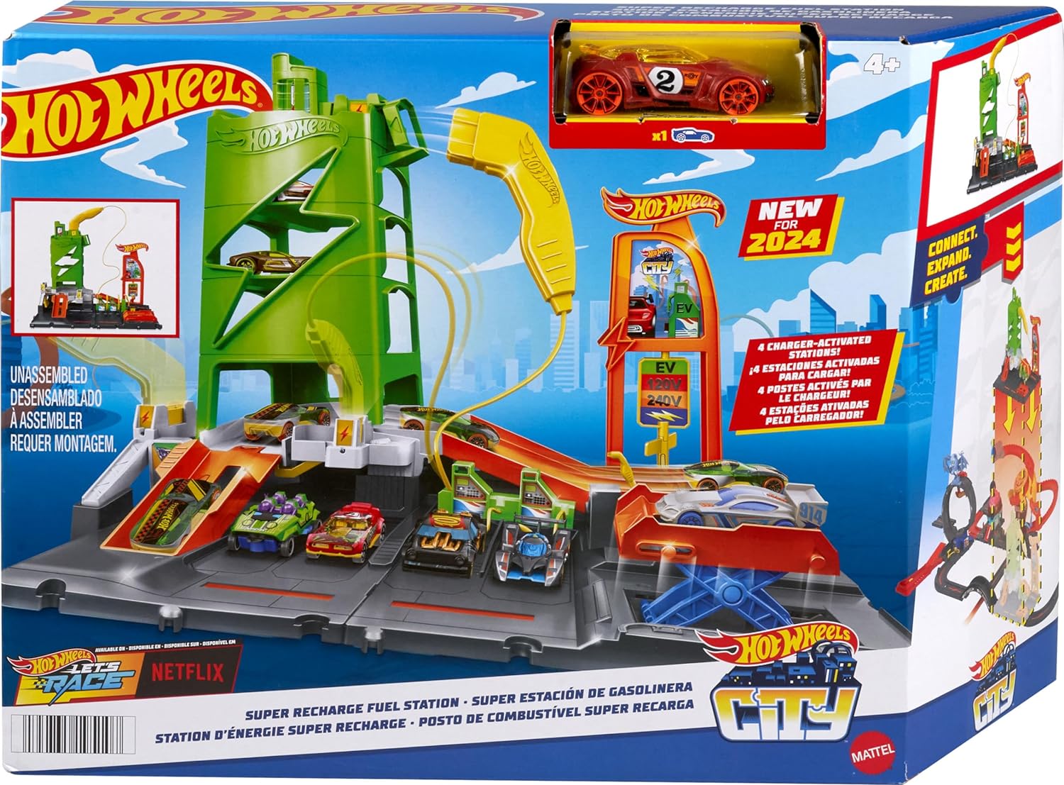 Гараж Hot Wheels зарядочная станция HTN79 - фото 5