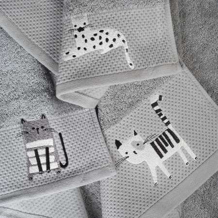 Комплект махровых полотенец BELLEHOME collection Платинум Cute Kittens
