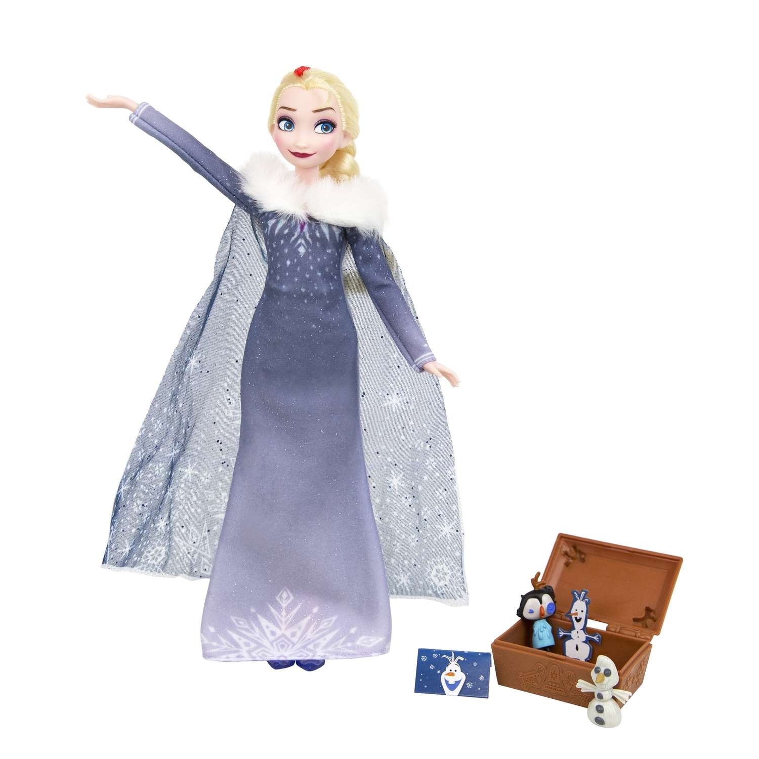 Кукла Disney Frozen Холодное Сердце Рождество Эльза и Олаф C3382EU4 - фото 3