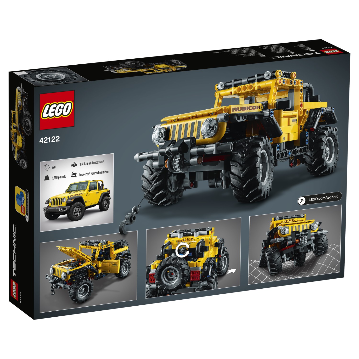 Конструктор LEGO Technic Jeep Wrangler 42122 - фото 3