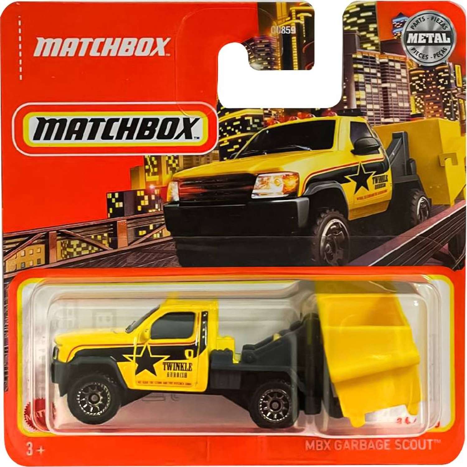 Машинка Matchbox MBX Garbage Scout 60704 - фото 1