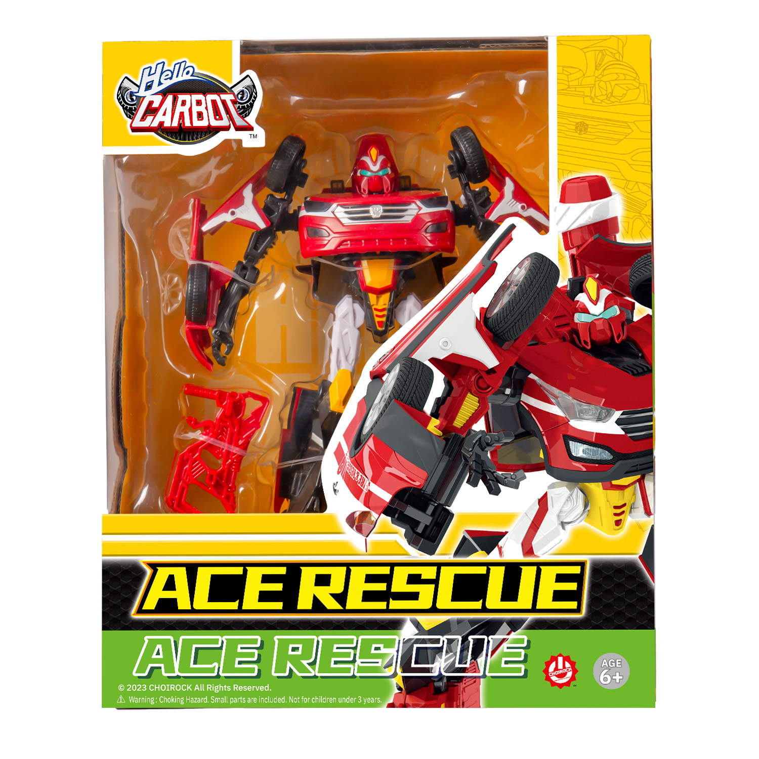 Игрушка Hello Carbot Ace Rescue Трансформер 20см S1 42886 - фото 1