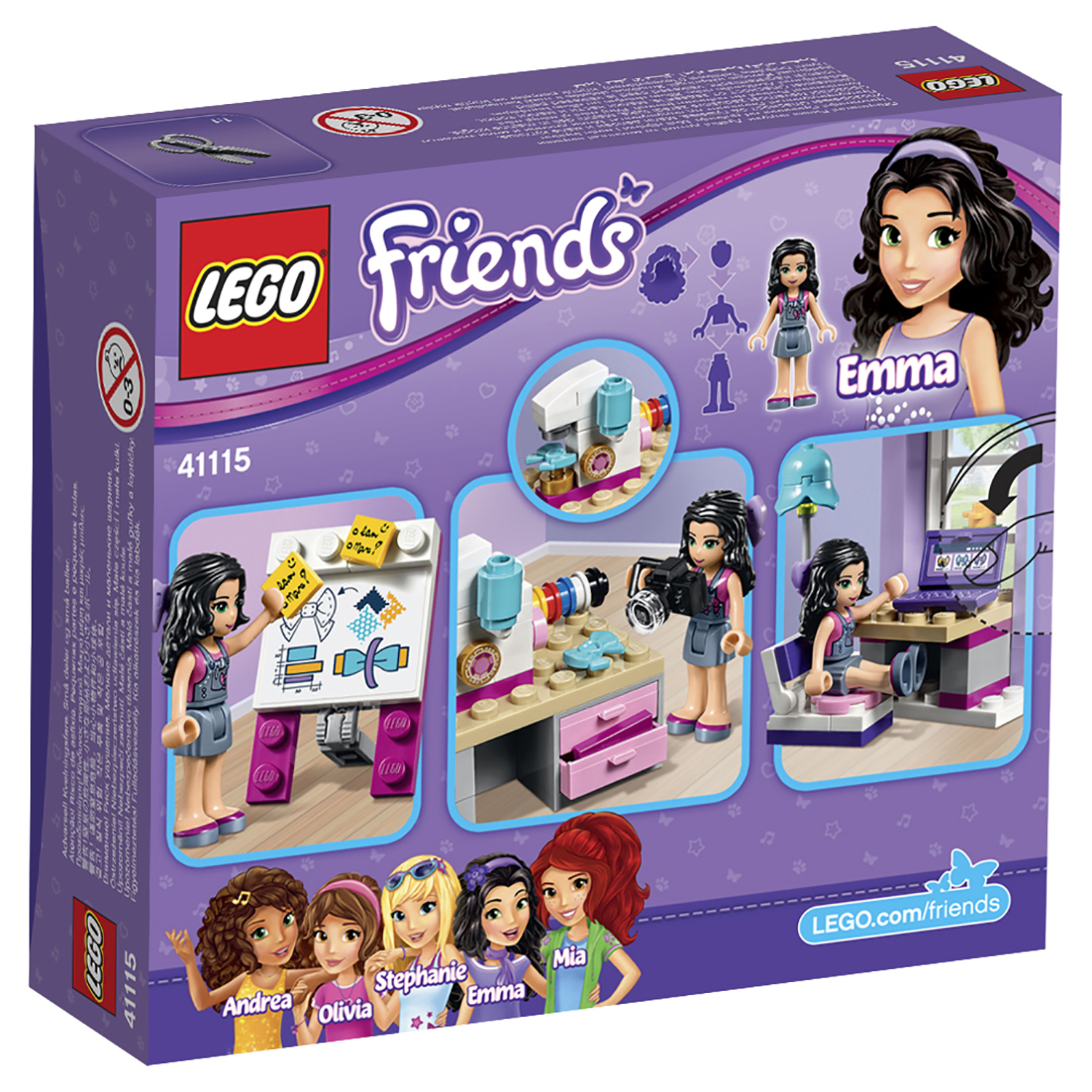 Конструктор LEGO Friends Творческая мастерская Эммы (41115) - фото 3