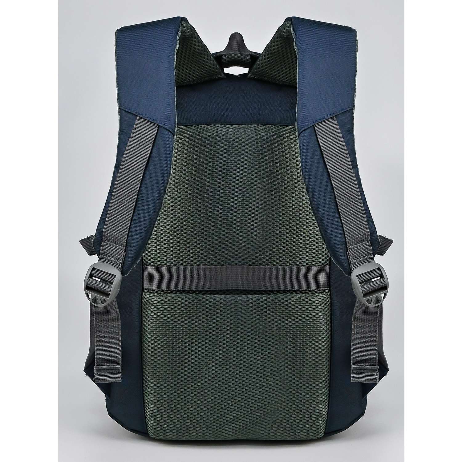 Рюкзак школьный Evoline средний темно-синий с потайным карманом EVO-325 - фото 2