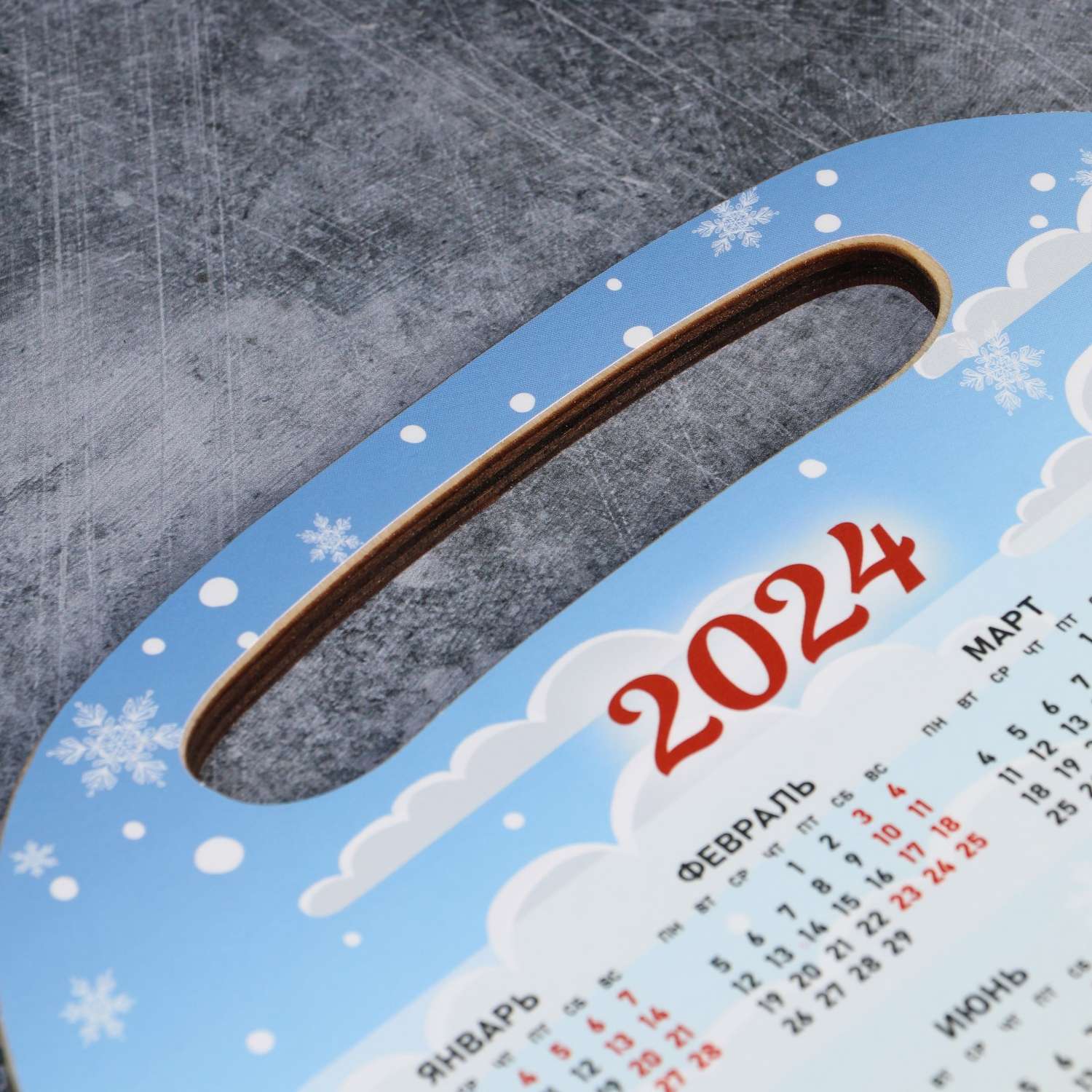 Доска Доляна разделочная «Детский дракоша Календарь 2024» символ года 29.2×21×0.6 см - фото 5