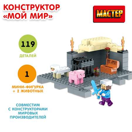 Конструктор Мастер Мой мир 119 деталей 358377