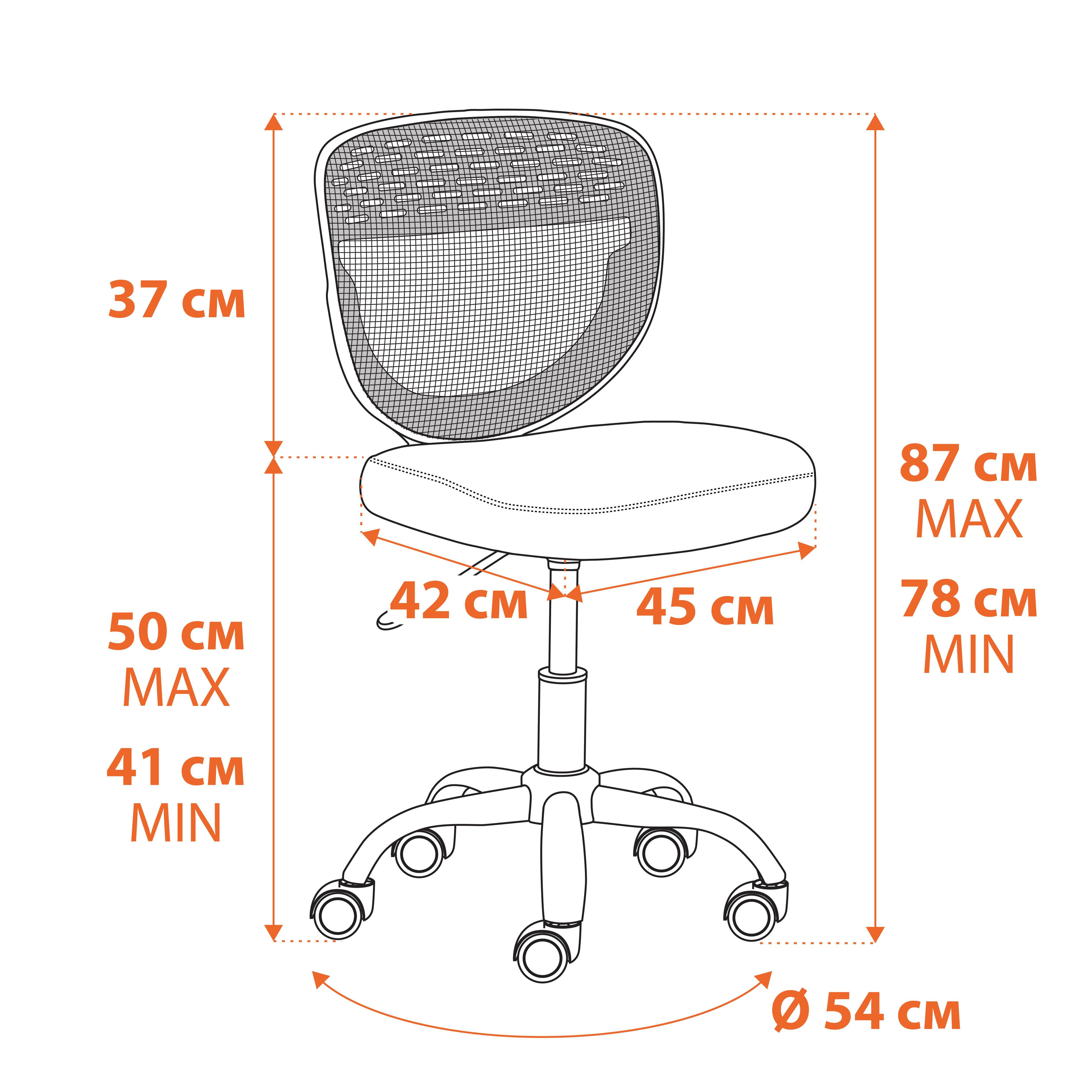 Кресло компьютерное детское TETCHAIR Junior зеленый - фото 7