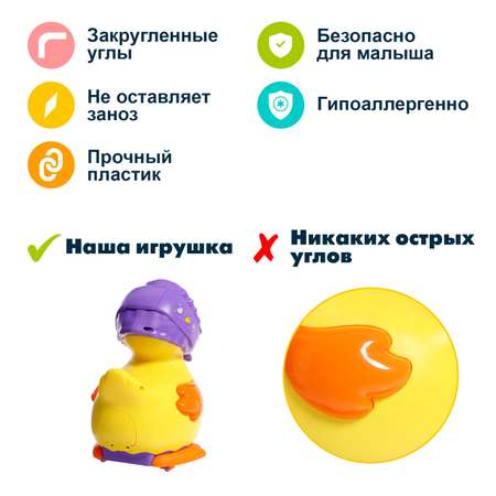 Каталка Sima-Land «Утка-несушка» звуковые эффекты откладывает яйца