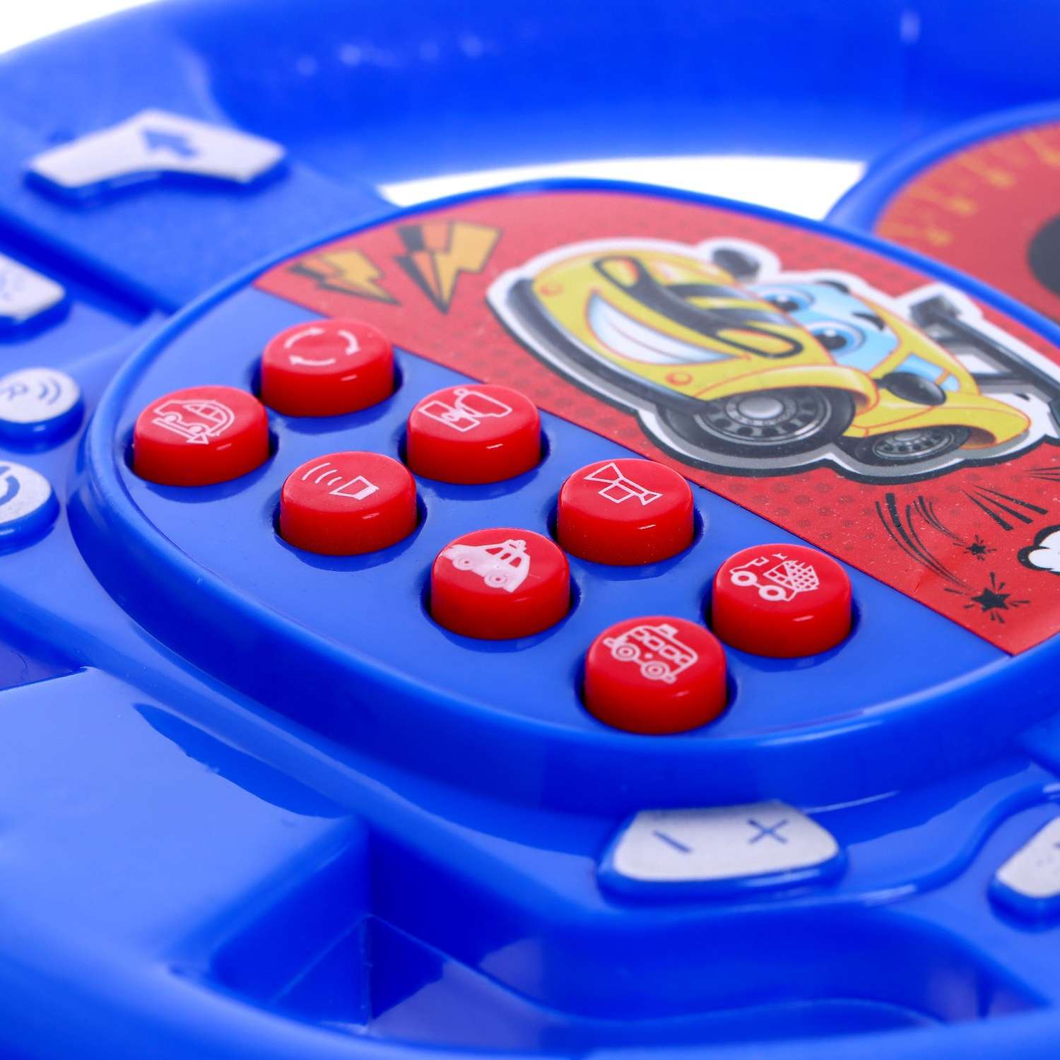 Музыкальная игрушка Zabiaka «Суперруль» звуковые эффекты работает от батареек цвет синий - фото 3