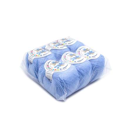 Пряжа для вязания Astra Premium амигуруми акрил для мягких игрушек 50 гр 175 м 015 голубой 6 мотков
