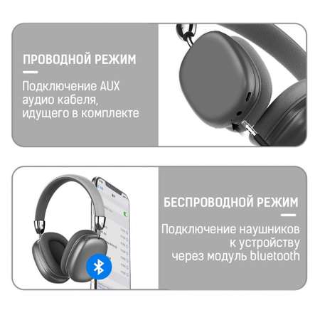 Наушники Gorsun E96 black bluetooth