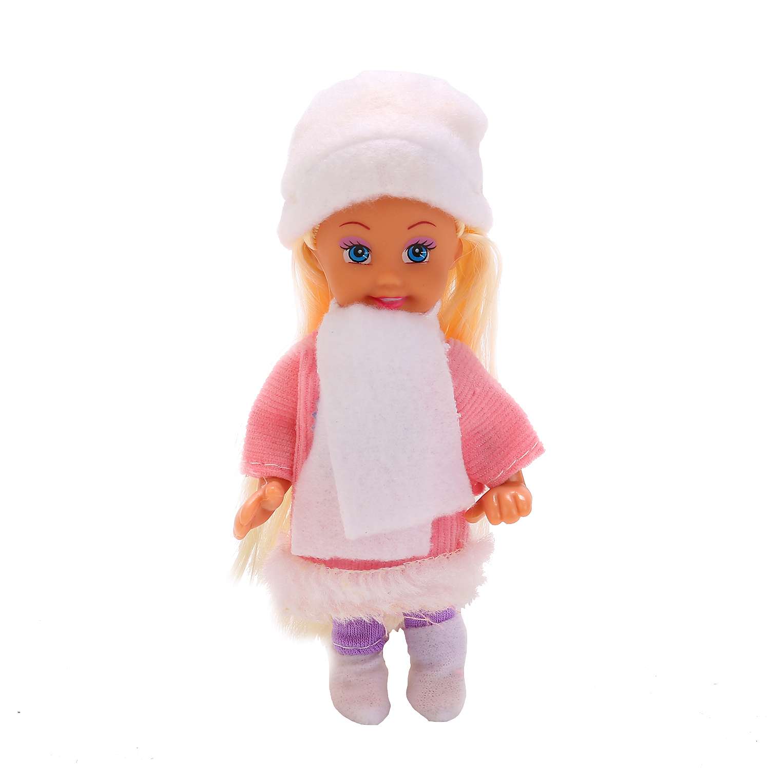 Кукла Карапуз Машенька в зимней одежде 12 см 233297 - фото 1