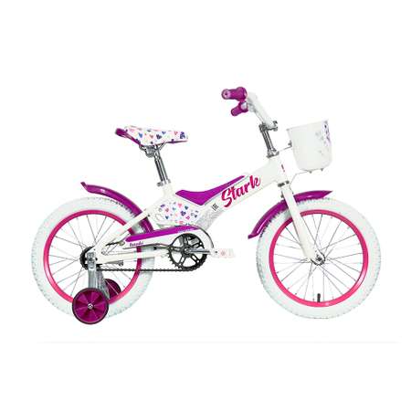 Велосипед Stark Tanuki 16 Girl белый/розовый