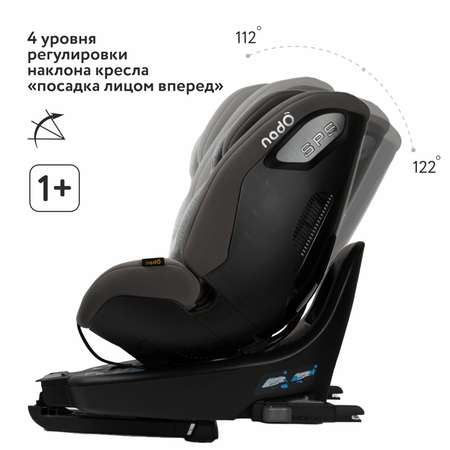 Автокресло nado Coconut ash Isofix 0+/1/2 (0-25 кг)